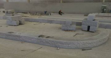 十堰 芝麻白整石坐凳（光面+自然面）