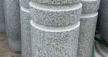 十堰 芝麻白花岗岩挡车柱、隔离柱多少钱