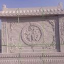 十堰 芝麻白花岗岩屏风，照壁，影壁