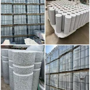 十堰 芝麻白花岗岩挡车柱、隔离柱多少钱