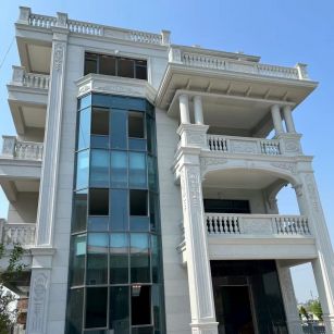 十堰 芝麻白花岗岩别墅外墙干挂效果展示