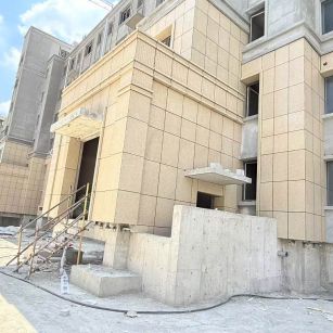 十堰 黄金麻干挂，工地实拍