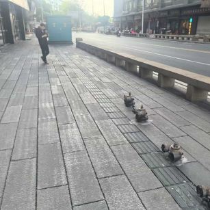 十堰仿古石铺装效果