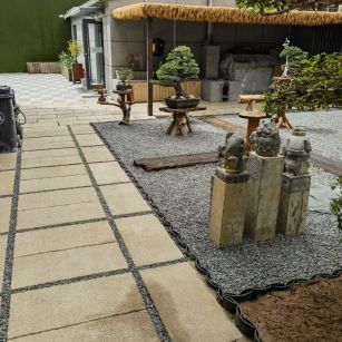 十堰仿古石铺装效果