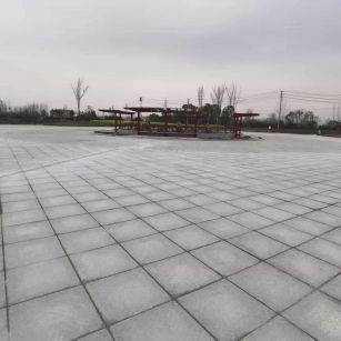 十堰 芝麻白火烧面-公园广场地铺效果