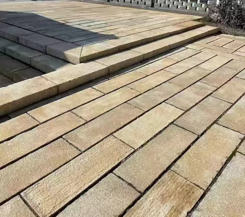 十堰仿古石铺装效果