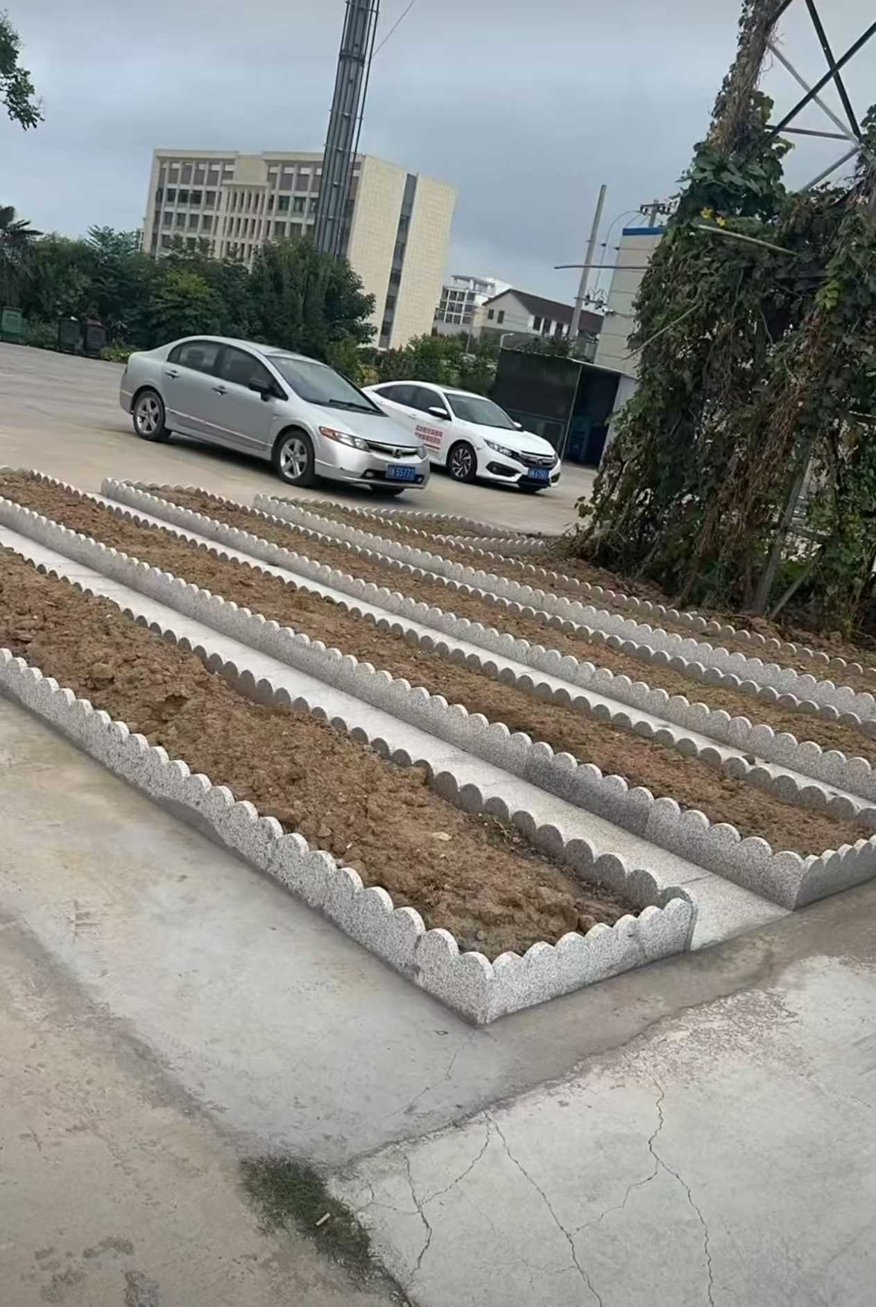 十堰 花边石、花围石、花园石安装效果